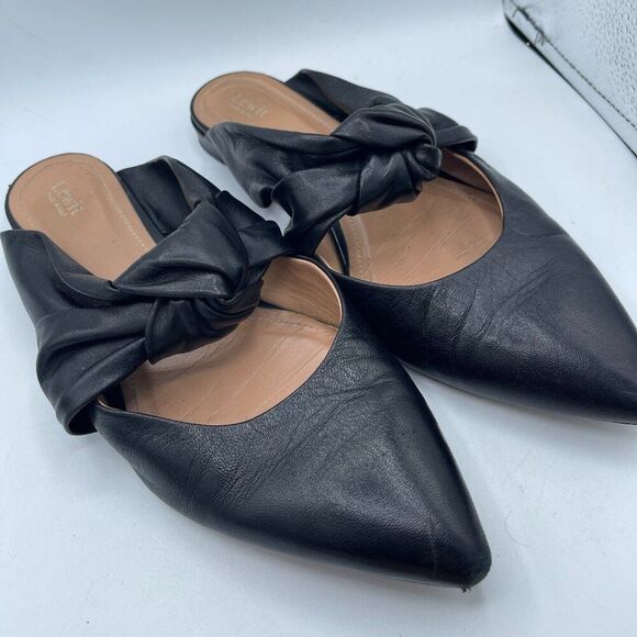 Lewit Shoes - LEWIT  Cara Knotted Mules Black Size 39